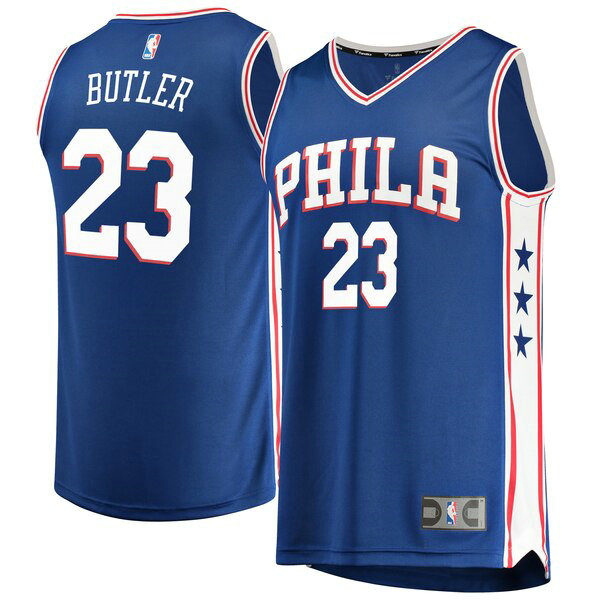 Maillot Philadelphia 76ers Homme Jimmy Butler 23 Icon Edition Bleu